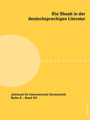 cover image of Die Shoah in der deutschsprachigen Literatur